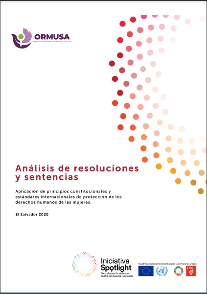 Análisis de resoluciones y sentencias, aplicación de principios constitucionales y estándares internacionales de protección de los derechos humanos de las mujeres