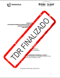 Lee más sobre el artículo TDR-Periodista-ORMUSA-2021-1