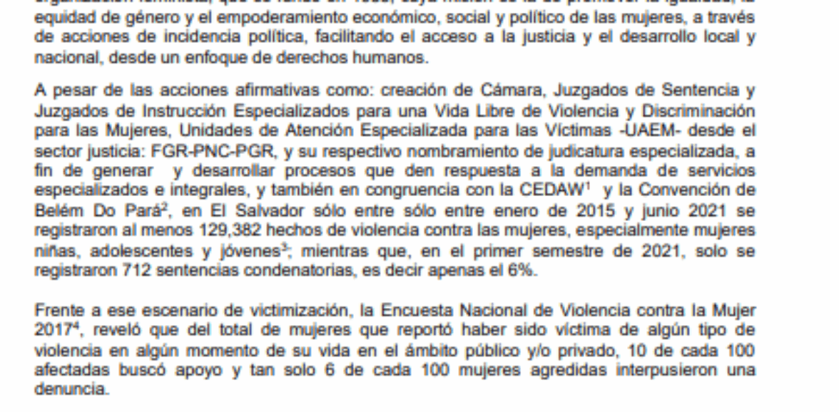 TDR -ASISTENCIA TECNICA ASISTENCIA TÉCNICA PARA ORGANIZACIÓN Y DESARROLLO DE FORMACIÓN A ORGANIZACIONES SOBRE DIRECTRICES SOBRE METODOLOGÍA PARA LA GESTIÓN DE CASOS DE VIOLENCIA BASADA EN GÉNERO.