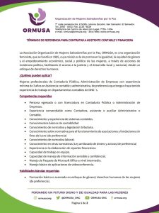 Lee más sobre el artículo TDR-TÉRMINOS DE REFERENCIA PARA CONTRATAR A ASISTENTE CONTABLE Y FINANCIERA