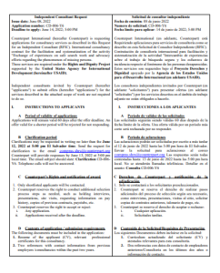 Lee más sobre el artículo Términos de Referencia para preparación de Intercambio de experiencias México-ESA jun 2022