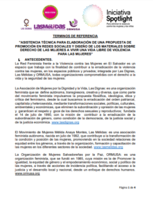 Lee más sobre el artículo ASISTENCIA TÉCNICA PARA ELABORACIÓN DE UNA PROPUESTA DE PROMOCIÓN EN REDES SOCIALES Y DISEÑO DE LOS MATERIALES SOBRE DERECHO DE LAS MUJERES A VIVIR UNA VIDA LIBRE DE VIOLENCIA PARA LAS MUJERES