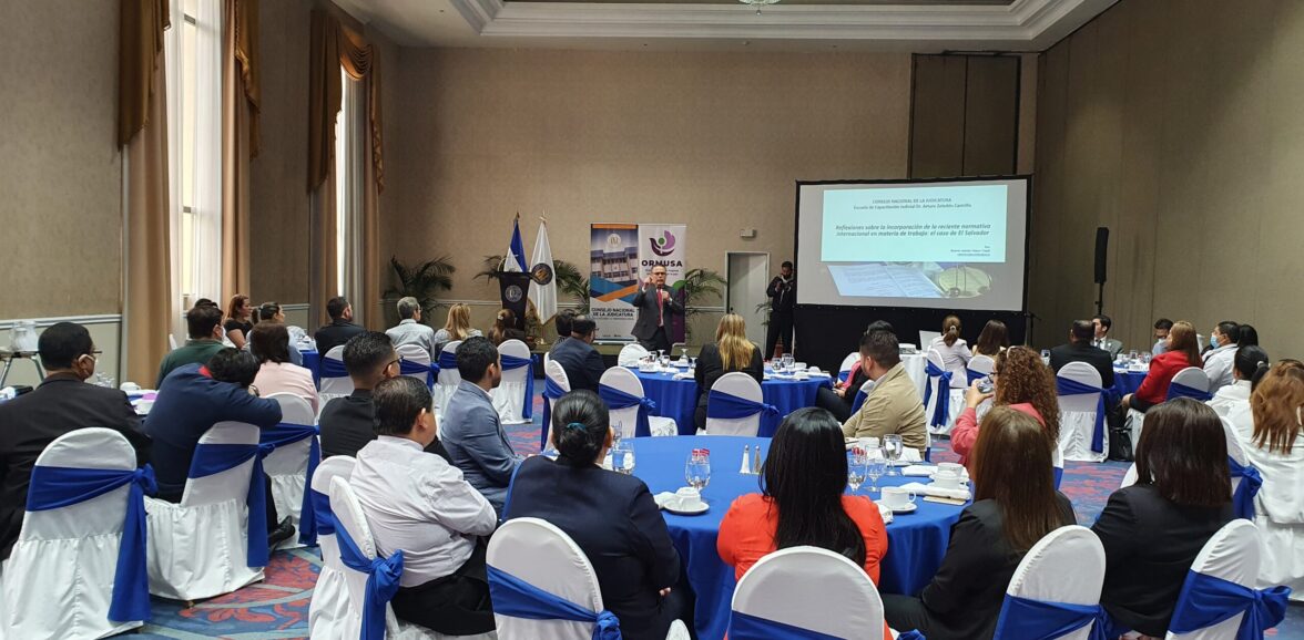 ORMUSA y CNJ desarrollaron conferencia sobre normativa internacional en materia de derechos laborales
