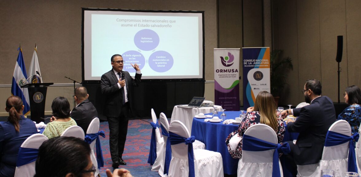 ORMUSA apoya fortalecimiento de capacidades del personal del CNJ en normativa internacional laboral