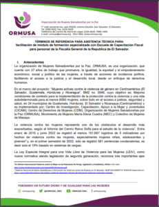 Lee más sobre el artículo facilitación de módulo de formación especializada con Escuela de Capacitación Fiscal para personal de la Fiscalía General de la Republica de El Salvador
