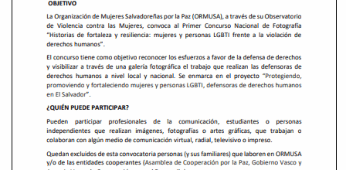 Concurso de fotografía