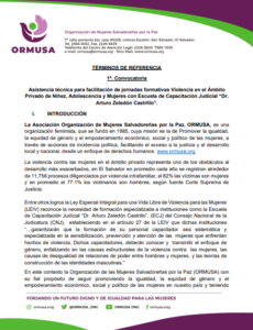 Lee más sobre el artículo Asistencia técnica para facilitación de jornadas formativas Violencia en el Ámbito Privado de Niñez, Adolescencia y Mujeres con Escuela de Capacitación Judicial “Dr.Arturo Zeledón Castrillo”