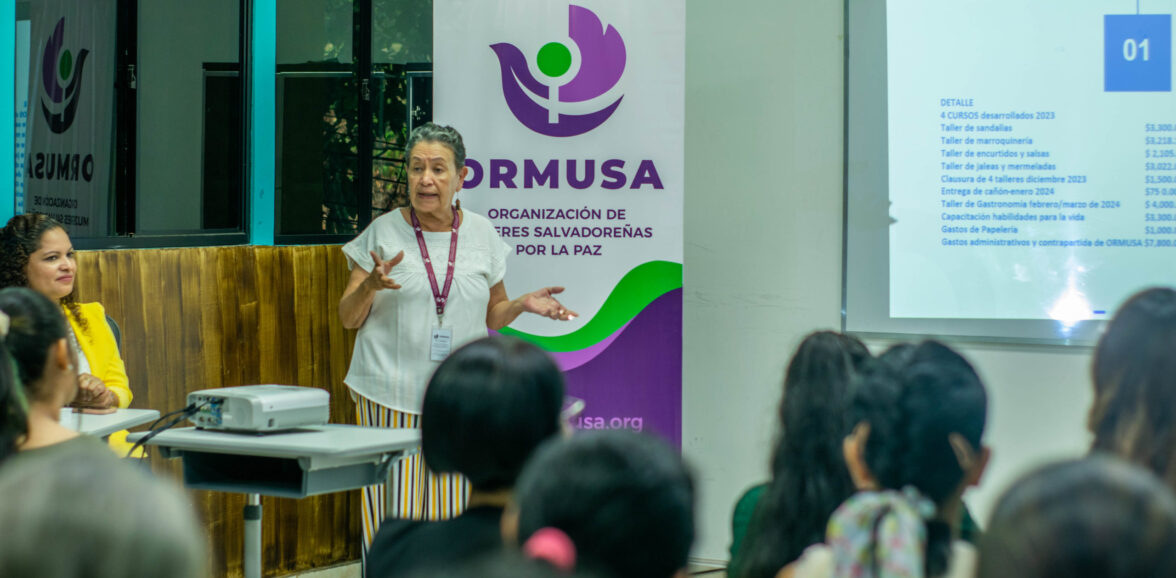 ORMUSA y Fundación Gloria de Kriete realizaron Rendición de Cuentas del proyecto Empoderamiento de Mujeres en San Luis Talpa, La Paz