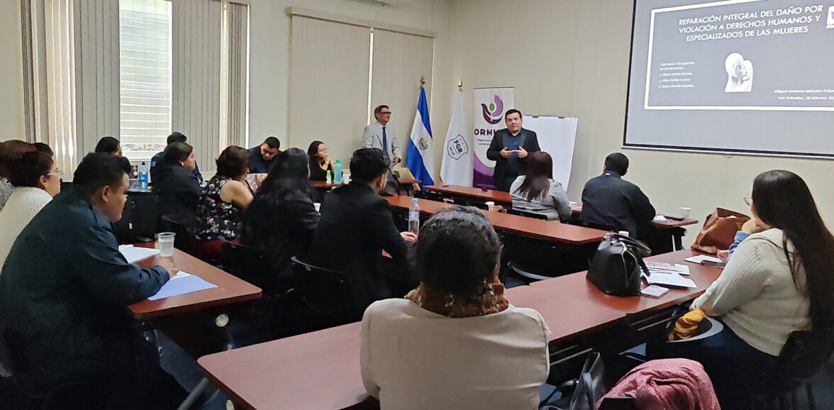 ORMUSA desarrolló curso sobre reparación integral del daño por vulneración a derechos humanos con personal fiscal en San Salvador