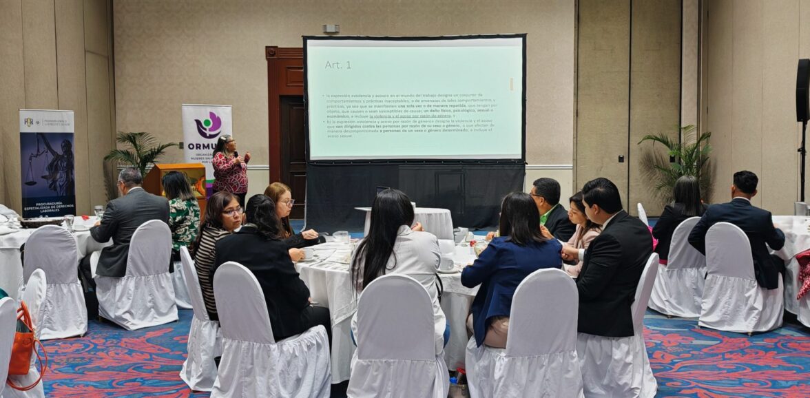 ORMUSA y PGR realizaron conversatorio sobre Aplicación del Convenio 190 de la OIT y su Recomendación 206